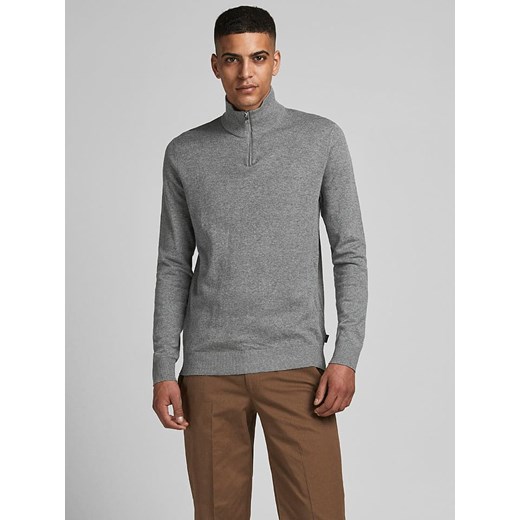 Jack &amp; Jones Sweter w kolorze szarym ze sklepu Limango Polska w kategorii Swetry męskie - zdjęcie 186203549