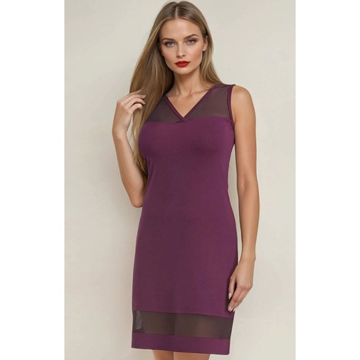 Damska koszula nocna fioletowa Betti 2808, Kolor fioletowy, Rozmiar L, Teyli ze sklepu Intymna w kategorii Koszule nocne - zdjęcie 186203935