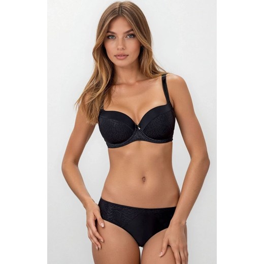 Biustonosz usztywniany czarny B-230 Cynthia, Kolor czarny, Rozmiar 65E, Wies-MANN ze sklepu Intymna w kategorii Biustonosze - zdjęcie 186203947