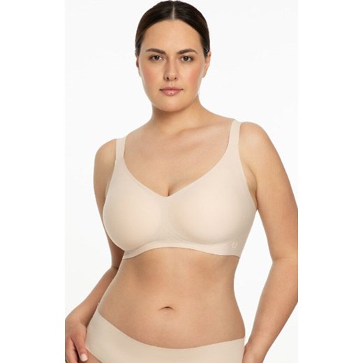Beżowy biustonosz miękki soft Jelly Bra Comfort, Kolor beżowy, Rozmiar L, Julimex ze sklepu Intymna w kategorii Biustonosze - zdjęcie 186204288