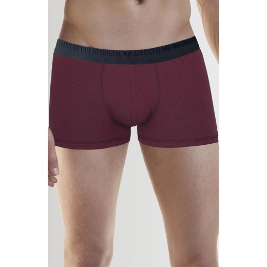Marilyn bordowe bokserki męskie Boxers Pro, Kolor bordowy, Rozmiar M, Marilyn ze sklepu Intymna w kategorii Majtki męskie - zdjęcie 186204425