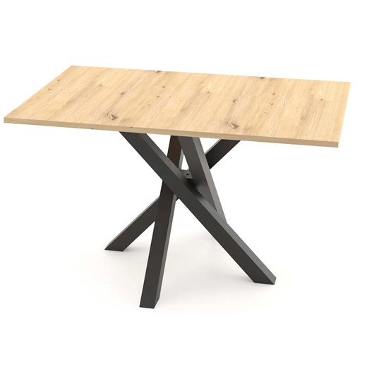 Prostokątny stół z nogami X dąb artisan  S5-G48 ze sklepu Edinos.pl w kategorii Stoły - zdjęcie 186204807