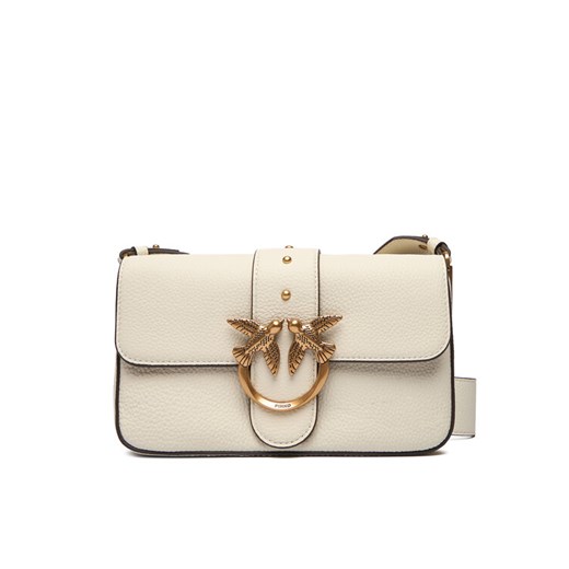Torebka PINKO Love One Mini Slouchy Fl Al 25-26 104340 A2OX Écru ze sklepu eobuwie.pl w kategorii Listonoszki - zdjęcie 186205759