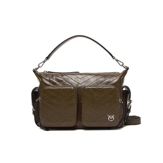 Torebka PINKO Cargo Camera Bag Al 25-25 PLTT 105110 A2JC Brązowy ze sklepu eobuwie.pl w kategorii Listonoszki - zdjęcie 186205766
