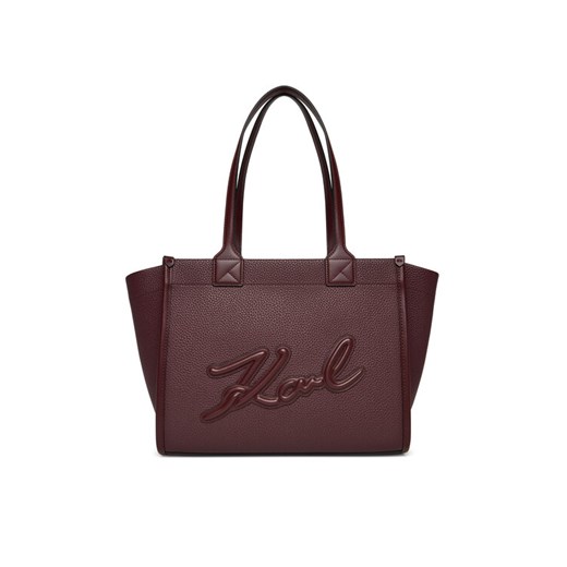Torebka KARL LAGERFELD A4W30258 Bordowy ze sklepu eobuwie.pl w kategorii Torby Shopper bag - zdjęcie 186205767