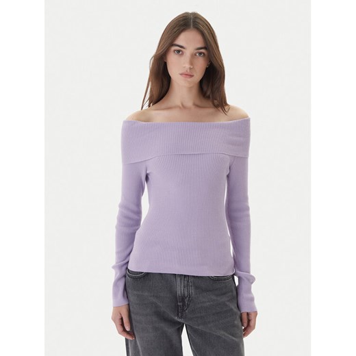 Kontatto Sweter 3M0813C Fioletowy Regular Fit ze sklepu MODIVO w kategorii Swetry damskie - zdjęcie 186205935