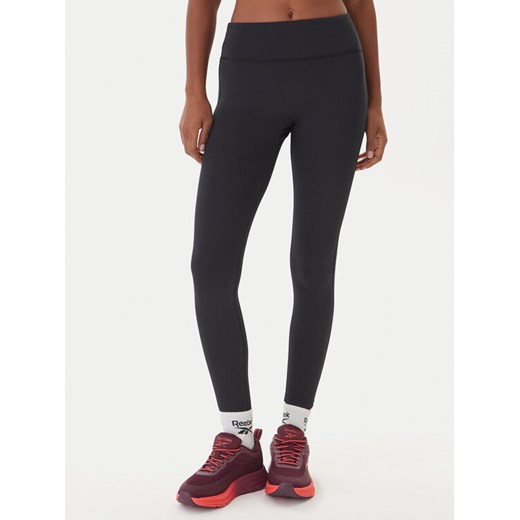 Reebok Legginsy RK25311CCW Czarny Slim Fit ze sklepu MODIVO w kategorii Spodnie damskie - zdjęcie 186205965