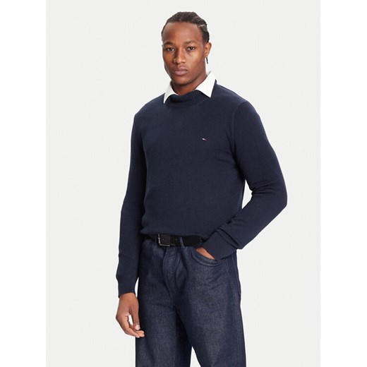Tommy Jeans Golf DM0DM22096 Granatowy Regular Fit ze sklepu MODIVO w kategorii Swetry męskie - zdjęcie 186205968