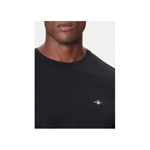 Gant T-Shirt 2004080 Czarny Regular Fit Gant S MODIVO