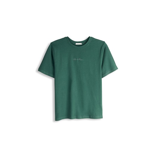 GATE Bawełniany T-Shirt haftem 34 ze sklepu gateshop w kategorii Bluzki damskie - zdjęcie 186208048