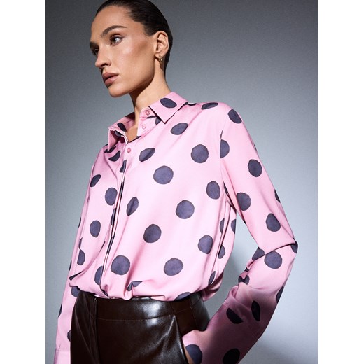Mohito - Koszula w grochy - różowy ze sklepu Mohito w kategorii Koszule damskie - zdjęcie 186208117