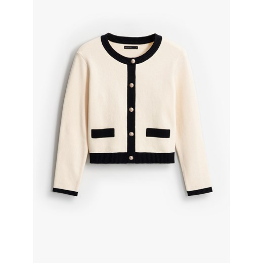 Mohito - Kremowy kardigan - kremowy ze sklepu Mohito w kategorii Swetry damskie - zdjęcie 186208139
