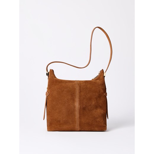 Mohito - Skórzana torebka - brązowy ze sklepu Mohito w kategorii Listonoszki - zdjęcie 186208265