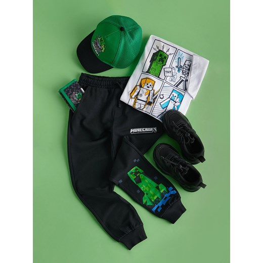 Reserved - Bawełniany t-shirt Minecraft - biały ze sklepu Reserved w kategorii T-shirty chłopięce - zdjęcie 186208456