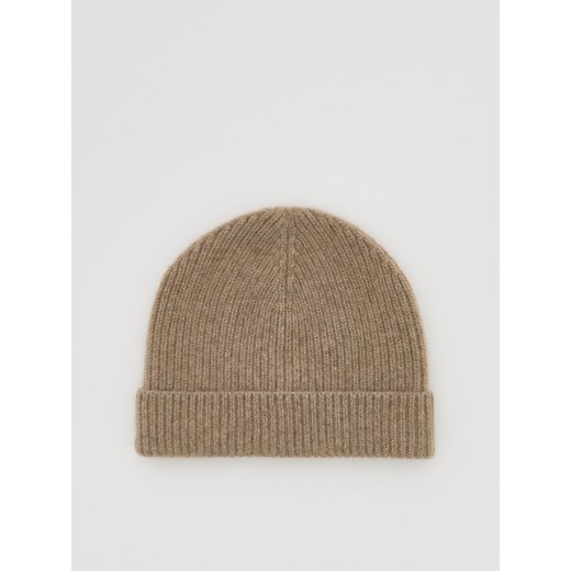 Reserved - Kaszmirowa czapka - beżowy Reserved ONE SIZE Reserved