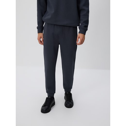 Reserved - Spodnie dresowe slim fit - ciemnoszary ze sklepu Reserved w kategorii Spodnie męskie - zdjęcie 186209047