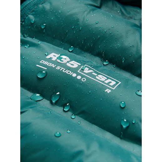 Reserved - Pikowana kurtka z kapturem - morski ze sklepu Reserved w kategorii Kurtki chłopięce - zdjęcie 186209197