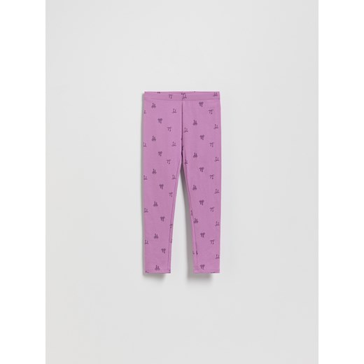 Reserved - Wzorzyste legginsy - lawendowy ze sklepu Reserved w kategorii Spodnie dziewczęce - zdjęcie 186209277