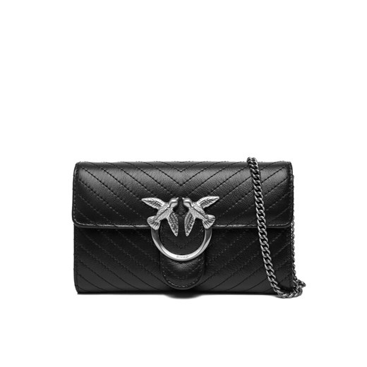 PINKO Torebka Love One Wallet Light AI 25-26 PLTT 105344 A2JC Czarny ze sklepu MODIVO w kategorii Kopertówki - zdjęcie 186209919
