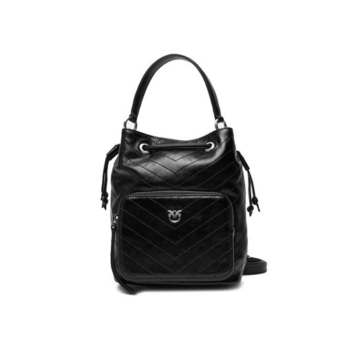 PINKO Torebka Cargo Bucket Vitello Al 25-26 PLTT 105112 A2JC Czarny ze sklepu MODIVO w kategorii Torebki worki - zdjęcie 186209926