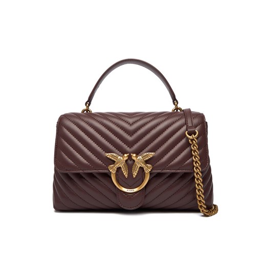 PINKO Torebka Love Lady Puff Classic Cl Al 25-26 PLTT 100043 A0GK Bordowy ze sklepu MODIVO w kategorii Listonoszki - zdjęcie 186209947