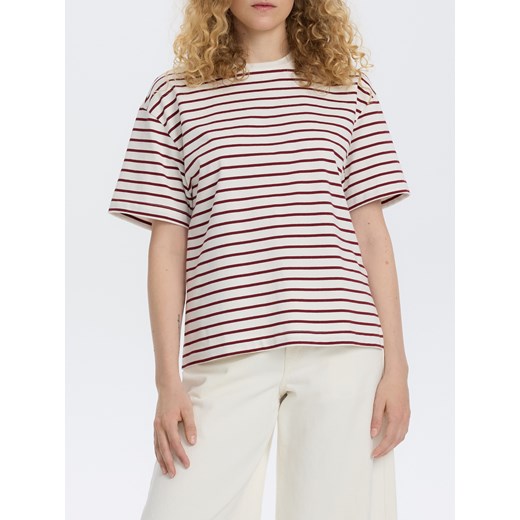 Reserved - Bawełniany t-shirt w paski - wielobarwny ze sklepu Reserved w kategorii Bluzki damskie - zdjęcie 186210899