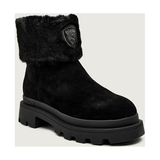 BLAUER Botki na platformie KIMMEL10 | shearling | zamsz ze sklepu Gomez Fashion Store w kategorii Botki - zdjęcie 186211019