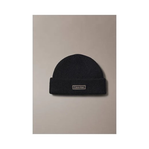 Calvin Klein Wełniana czapka | z dodatkiem kaszmiru ze sklepu Gomez Fashion Store w kategorii Czapki zimowe męskie - zdjęcie 186211038