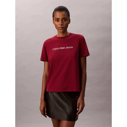 Calvin Klein Jeans T-shirt | Regular Fit ze sklepu Gomez Fashion Store w kategorii Bluzki damskie - zdjęcie 186211077