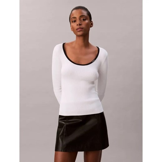 Calvin Klein Jeans Sweter | Slim Fit ze sklepu Gomez Fashion Store w kategorii Swetry damskie - zdjęcie 186211199