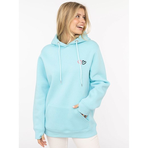 Zwillingsherz Bluza &quot;Lima&quot; w kolorze turkusowym ze sklepu Limango Polska w kategorii Bluzy damskie - zdjęcie 186212206