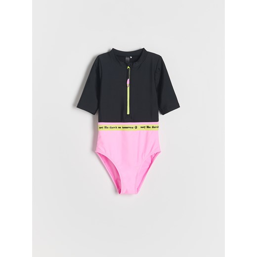 Reserved - Jednoczęściowy strój kąpielowy - różowy ze sklepu Reserved w kategorii Stroje kąpielowe - zdjęcie 186212929