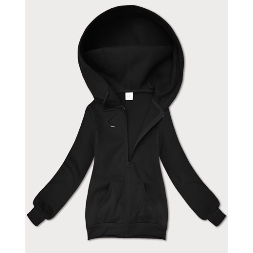 Rozpinana bluza damska z kapturem S'West czarna (B-12#) ze sklepu goodlookin.pl w kategorii Bluzy damskie - zdjęcie 186213115