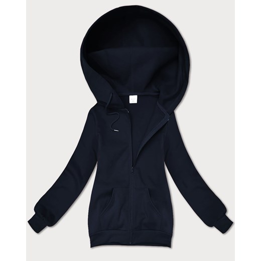 Rozpinana bluza damska z kapturem S'West granatowa (B-12#) ze sklepu goodlookin.pl w kategorii Bluzy damskie - zdjęcie 186213129