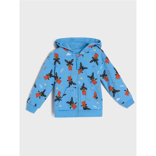 Sinsay - Bluza z kapturem ze wzorkiem Bing - niebieski - id: 549EM-55X - marki Sinsay - 186214126 Sinsay - Bluza z kapturem ze wzorkiem Bing - niebieski ze sklepu Sinsay w kategorii Bluzy i swetry - zdjęcie 186214126
