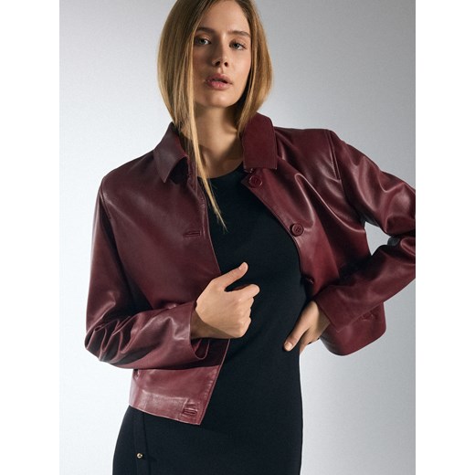 Mohito - Kurtka skórzana - kasztanowy ze sklepu Mohito w kategorii Koszule damskie - zdjęcie 186214297