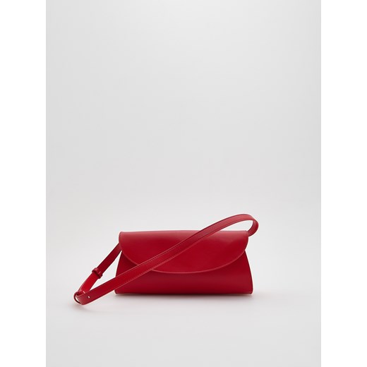 Reserved - Skórzana torebka baguette - czerwony ze sklepu Reserved w kategorii Listonoszki - zdjęcie 186214795