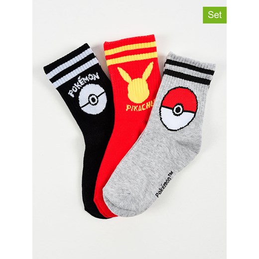 Pokémon Skarpety (3 pary) &quot;Pokemon&quot; w kolorze Pokémon 27-30 okazyjna cena Limango Polska