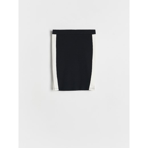 Reserved - Ołówkowa spódnica z lampasami - czarny ze sklepu Reserved w kategorii Spódnice dziewczęce - zdjęcie 186216419