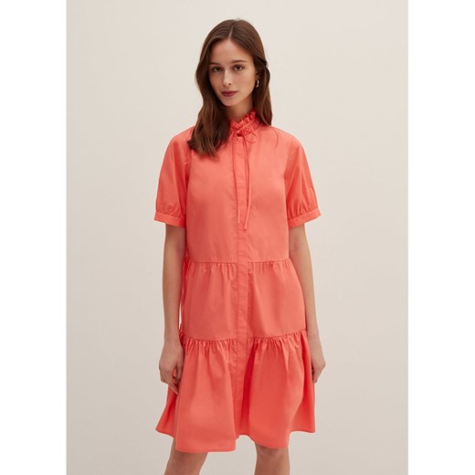 STEFANEL Sukienka w kolorze pomarańczowym ze sklepu Limango Polska w kategorii Sukienki - zdjęcie 186216816