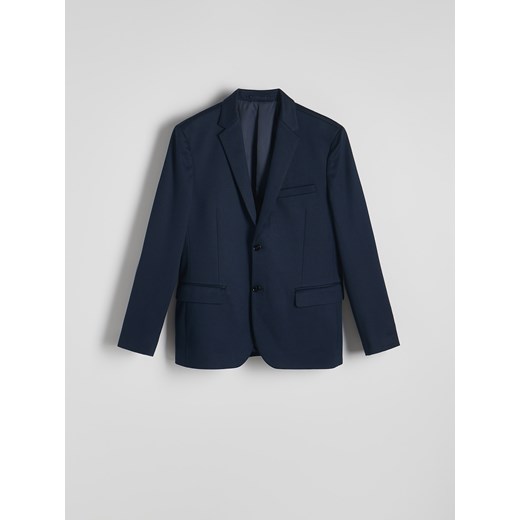 Reserved - Marynarka slim fit - granatowy Reserved XL Reserved okazja