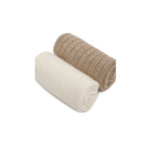 Nine West Skarpety CEO_AS_NW_08_W_AW25 (2 PACK) Écru Nine West 39_42 MODIVO