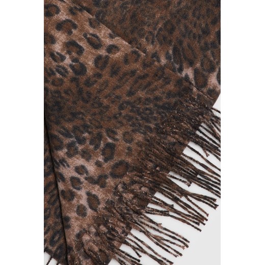Szal w panterkę brązowy ONE SIZE Moodo.pl
