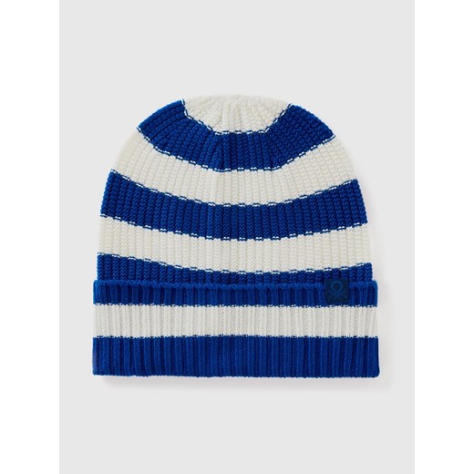 Benetton Czapka w kolorze niebiesko-białym ze sklepu Limango Polska w kategorii Czapki dziecięce - zdjęcie 186218537
