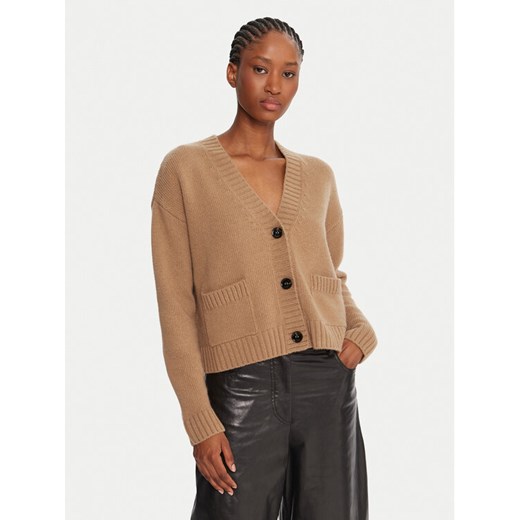 Weekend Max Mara Kardigan Filmato 2525346062 Beżowy Regular Fit ze sklepu MODIVO w kategorii Swetry damskie - zdjęcie 186218867