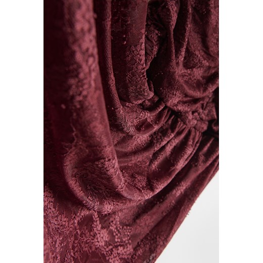 Reserved - Koronkowa spódnica midi - bordowy Reserved S Reserved