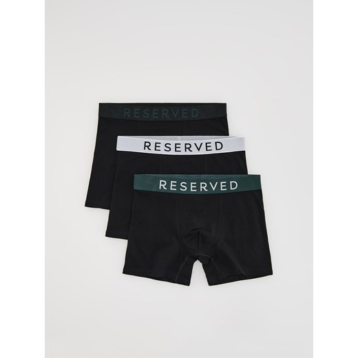 Reserved - 3 pack bokserek Long - czarny ze sklepu Reserved w kategorii Majtki męskie - zdjęcie 186220075