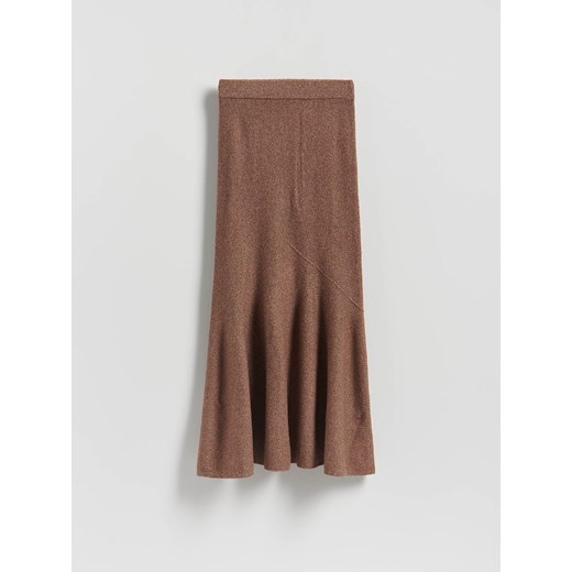 Reserved - Dzianinowa spódnica maxi - brązowy ze sklepu Reserved w kategorii Spódnice - zdjęcie 186220189