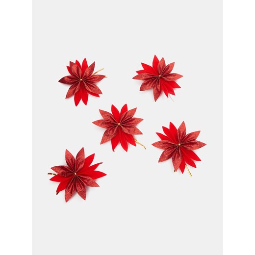 Sinsay - Dekoracja świąteczna 5 pack - czerwony Sinsay One Size Sinsay