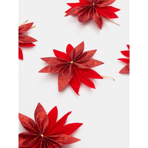 Sinsay - Dekoracja świąteczna 5 pack - czerwony Sinsay One Size Sinsay